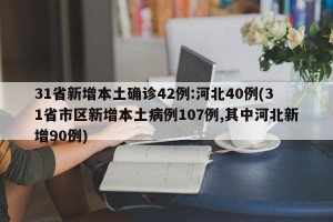 31省新增本土确诊42例:河北40例(31省市区新增本土病例107例,其中河北新增90例)